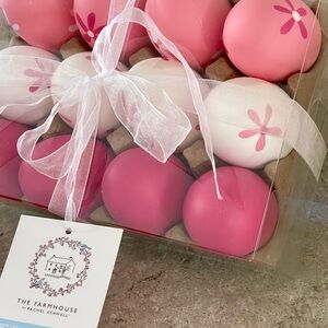 The Farmhouse by Rachel Ashwell, Pink and White Decorative Eggs, Set of 12